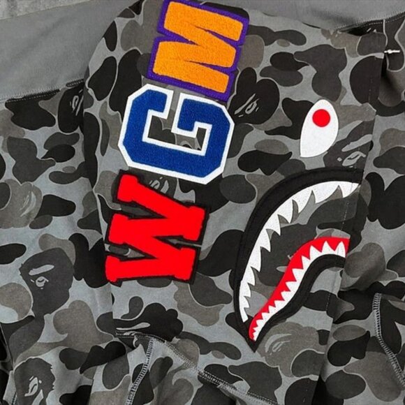 Black bape hoodie large new - Picture 7 of 9